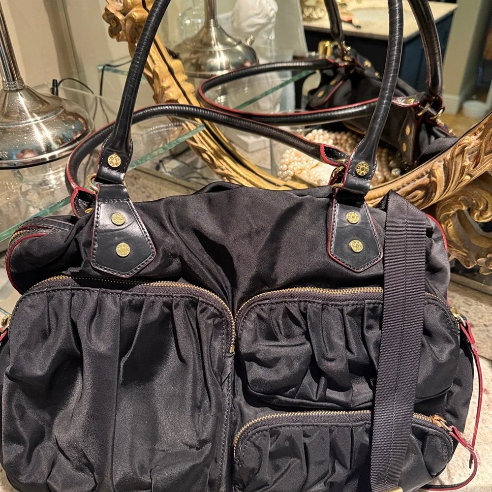 MZ Wallace Black Women's Bag Red interior and slight red trim - Picture 4 of 11